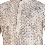 Pink Multicolour Sequins Embroidery Kurta Set - Image 5