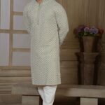 Mint Green Gliter Sequins Kurta - Image 2