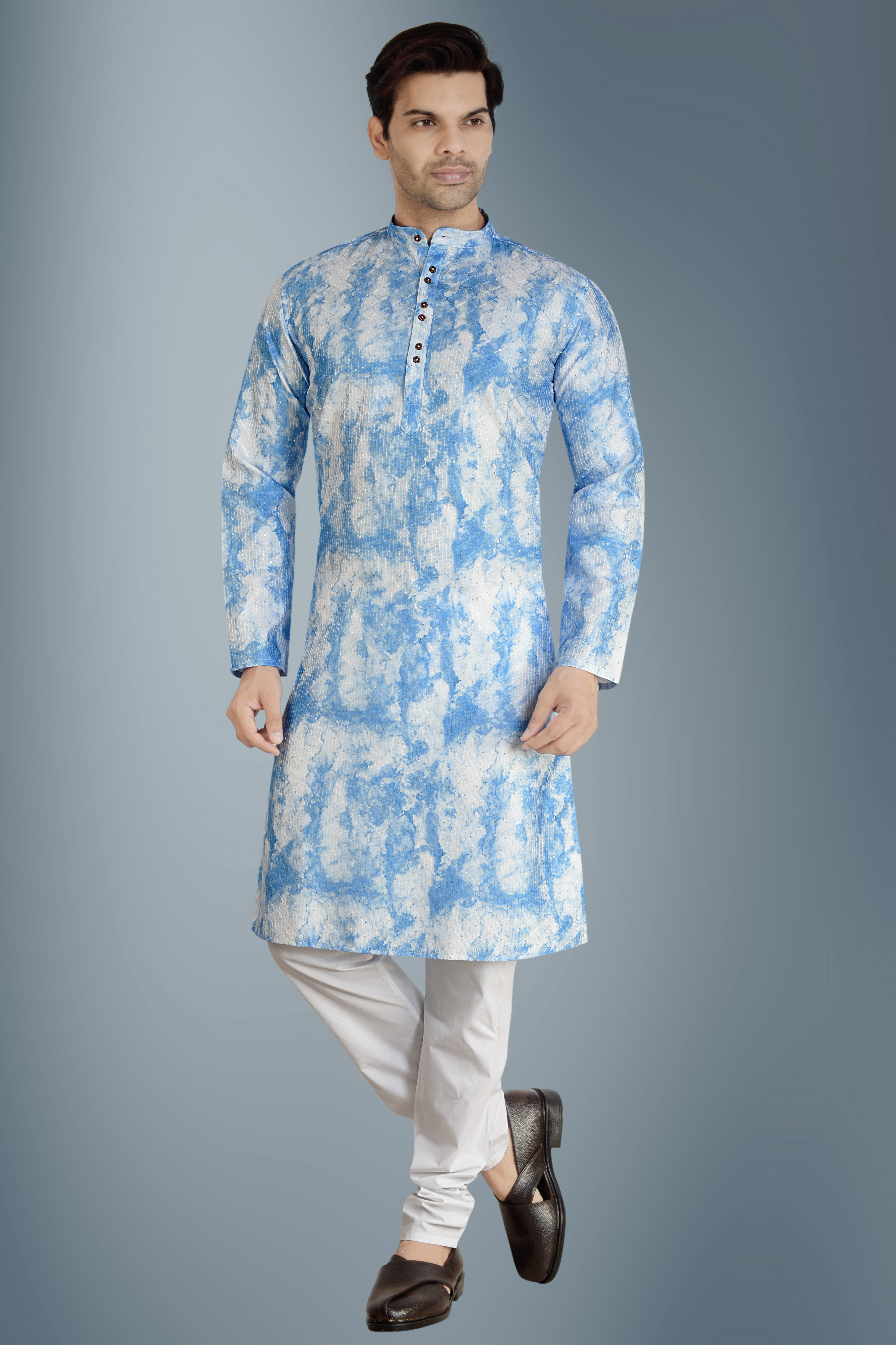 Stylish Tie dye kurta pyama set
