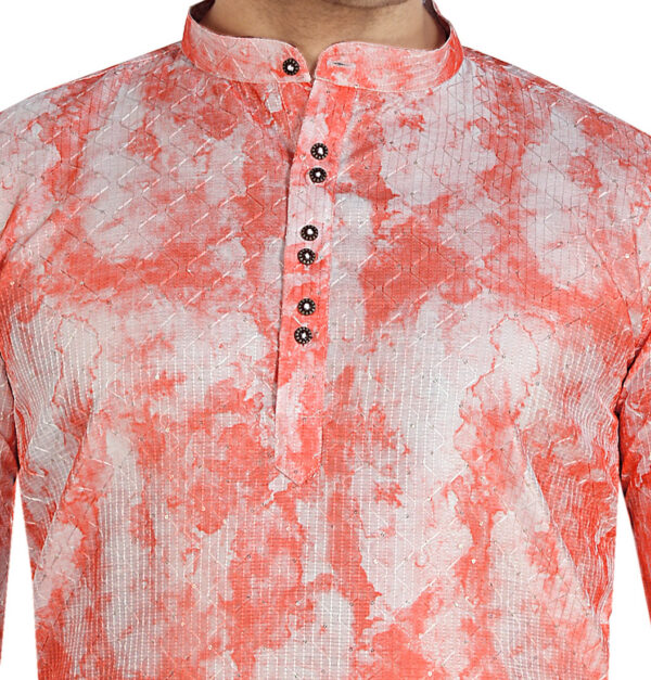 Stylish Tie dye kurta pyama set - Image 2