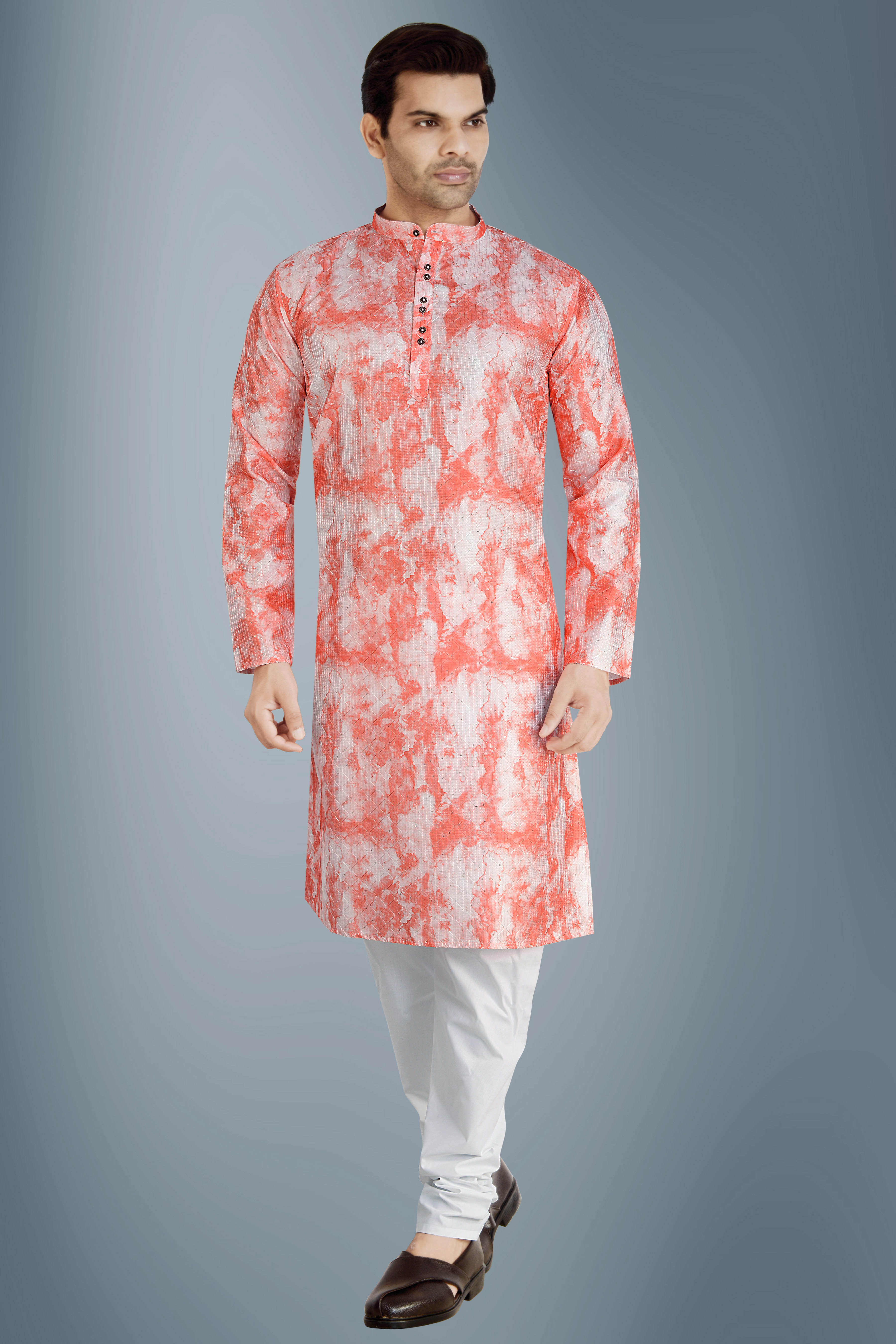 Stylish Tie dye kurta pyama set