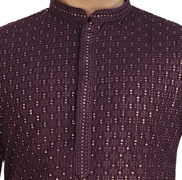 Arruga georgette golden sequins kurta pyjama set - Image 5